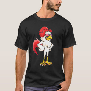 T-shirt Lunettes de soleil Cool Chicken drapeau américain