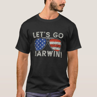 T-shirt Lunettes de soleil d’aviateur Drapeau américain Al