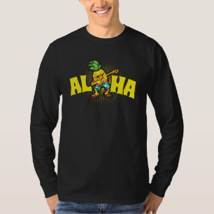 T-shirt Lunettes de soleil Dabbing Pineapple Aloha Été Haw