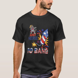 T-shirt Lunettes de soleil de chat juste ici pour exploser