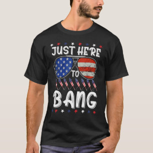 T-shirt Lunettes de soleil de l'aviateur 4 juillet je suis