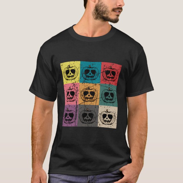 T-shirt Lunettes De Soleil De L'Aviateur citrouille Par Le (Devant)