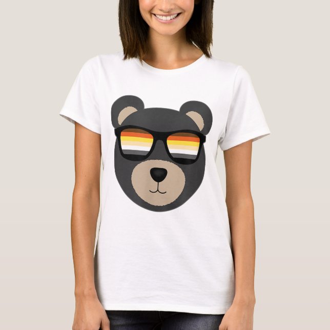 T-shirt Lunettes de soleil de l'ours gay (Devant)