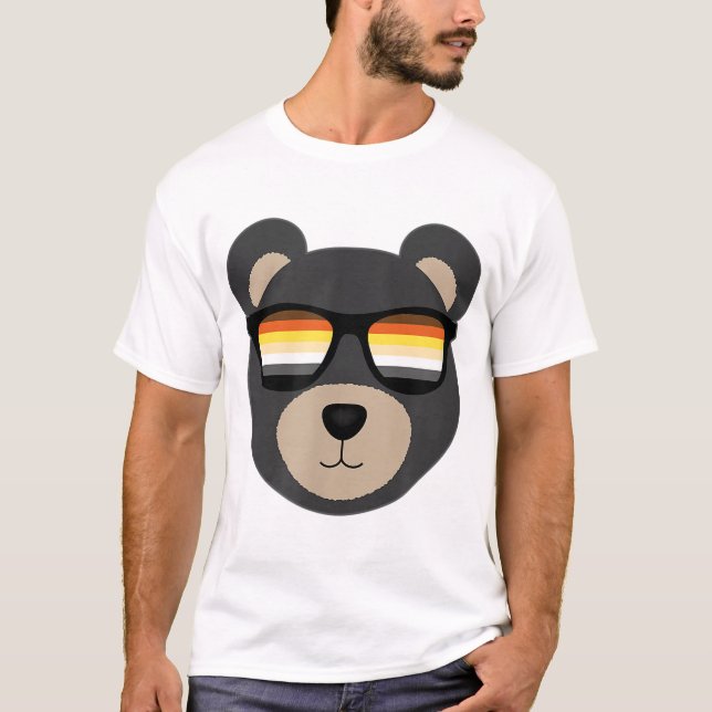 T-shirt Lunettes de soleil de l'ours gay (Devant)
