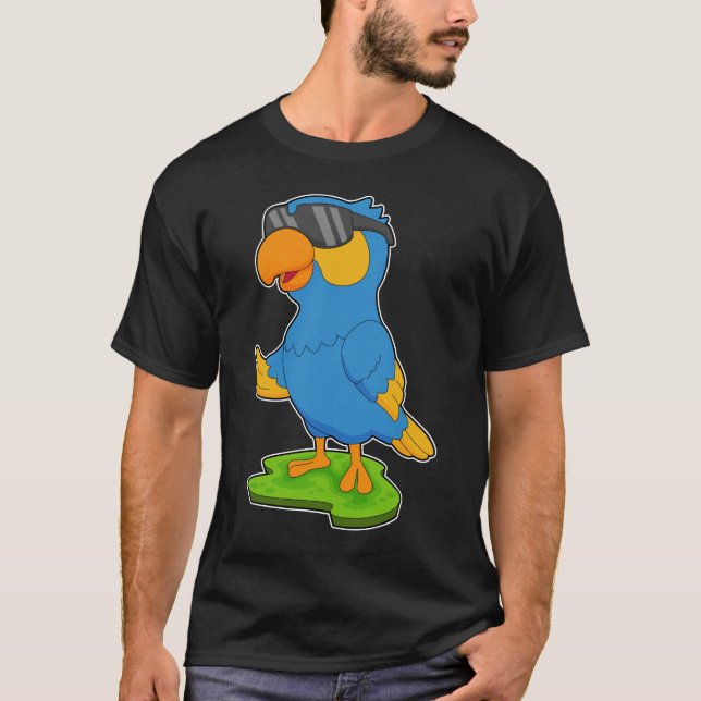 T-shirt Lunettes de soleil de perroquet (Devant)