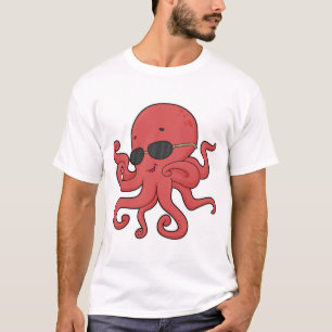 T-shirt Lunettes de soleil de poulpe