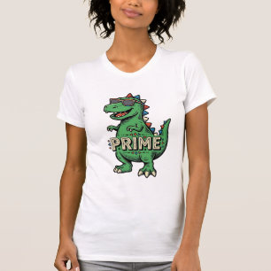 T-shirt Lunettes de soleil dinosaure vintage Prime Cartoon