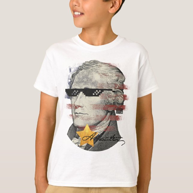 T-shirt Lunettes de soleil drôles fraîches Alexander (Devant)
