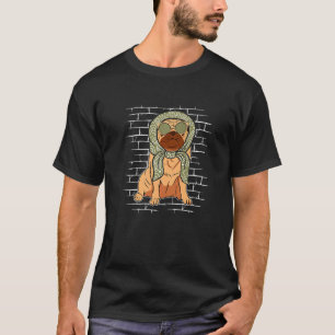 T-shirt Lunettes de soleil Écharpe Chien Carlin Race Carli