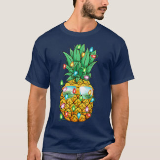 T-shirt Lunettes de soleil en ananas de Noël