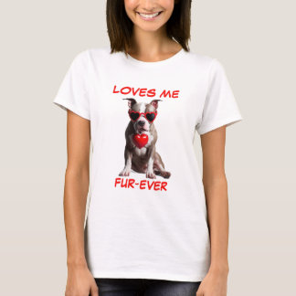 T-shirt Lunettes de soleil en forme de coeur Pitbull Pit B