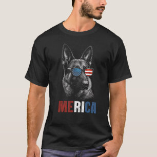 T-shirt Lunettes de soleil MERICA Berger Allemand 4 juille