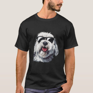 T-shirt Lunettes de soleil Old English Sheepdog Graphique