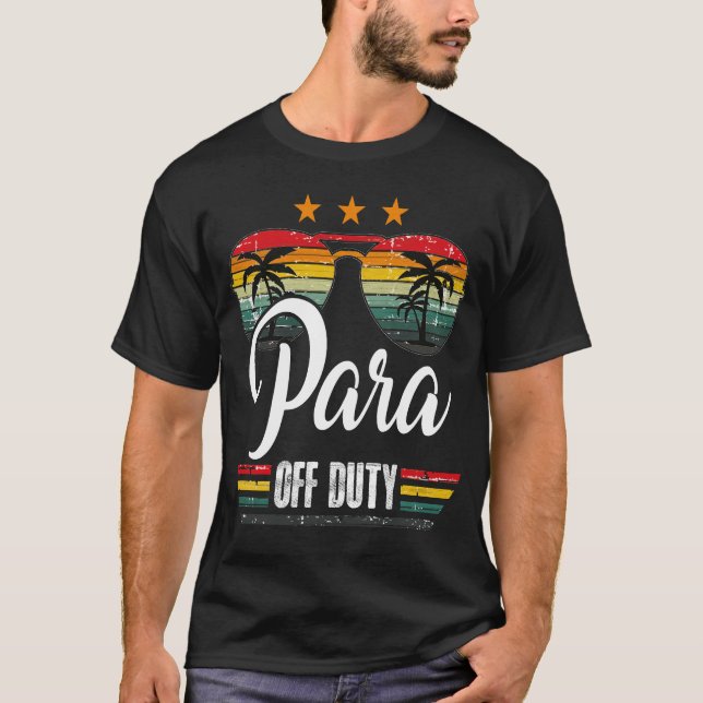 T-shirt Lunettes de soleil Paraprofessionnel Para Hors Ser (Devant)