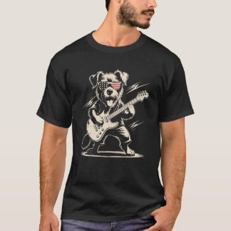 T-shirt Lunettes de soleil patriotiques Drapeau américain 