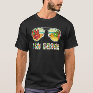 T-shirt Lunettes de soleil Peace Out Enseignants de 4e ann