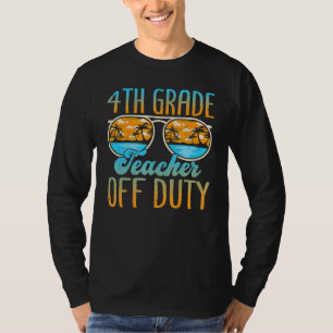 T-shirt Lunettes de soleil Plage 4e année Enseignant hors
