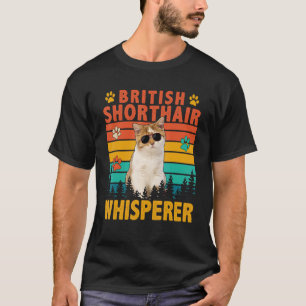 T-shirt Lunettes de soleil pour chat de style rétro vintag