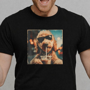 T-shirt Lunettes de soleil pour chien Goldendoodle drôle c