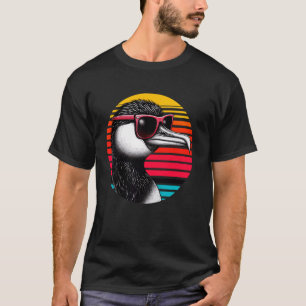 T-shirt Lunettes de soleil pour oiseaux cormorans Coucher 