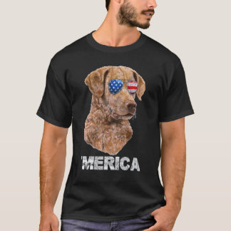 T-shirt Lunettes de soleil Retriever de la baie de Chesape