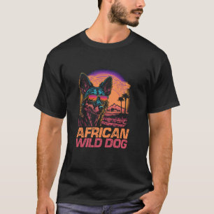 T-shirt Lunettes de soleil Retro cool Wild Chien