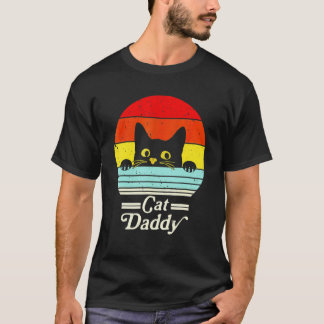 T-shirt Lunettes de soleil rétro de chat de style vintage 