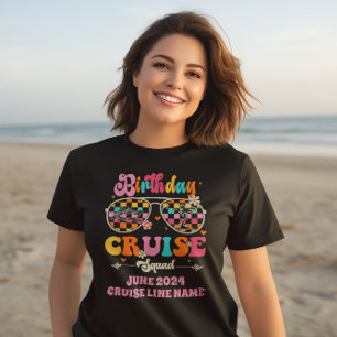 T-shirt Lunettes de soleil rétro de l'équipe de croisière 