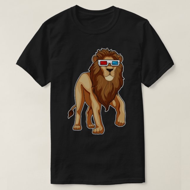 T-shirt Lunettes Lion (Design devant)