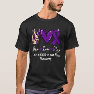T-shirt Lupus Chez Les Enfants Et Les Ados Paix Aimer L'Es