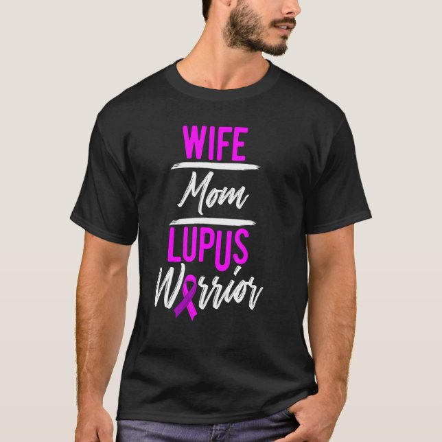 T-shirt Lupus Femme Maman Survivor Guerrier 2 (Devant)