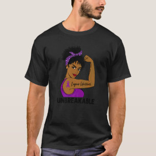 T-shirt Lupus Guerrier Forte Black Femmes Indestructible A