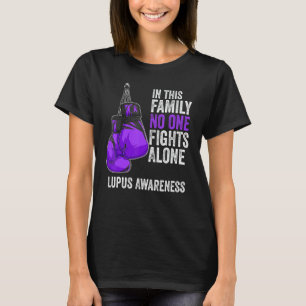 T-shirt Lupus Mois de sensibilisation Gants de ruban viole