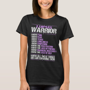 T-shirt Lupus Sensibilisation Je connais Douleur Violet Ri