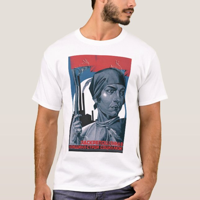 T-shirt L'URSS, Russe, Soviétique, propagande (Devant)