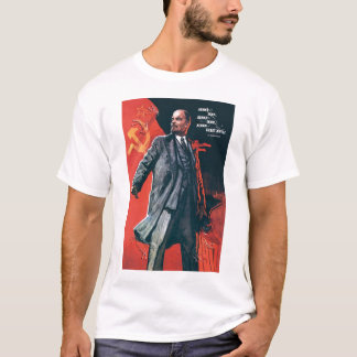 T-shirt L'URSS, Russe, Soviétique, propagande, Lénine