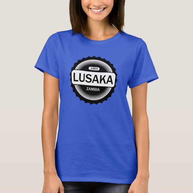 T-shirt Lusaka Zambie depuis 1964 (Devant)