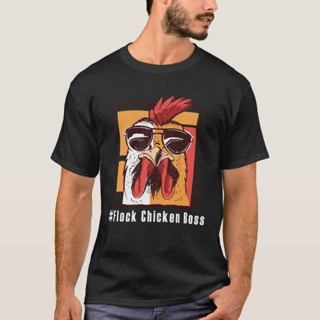 T-shirt Lustiges Chicken  Flock Chicken Boss  2 (Devant)