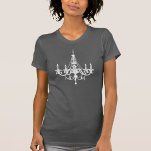 T-shirt Lustre blanc et gris chic
