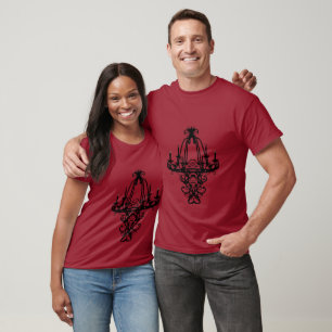 T-shirt Lustre élégant noir tendance