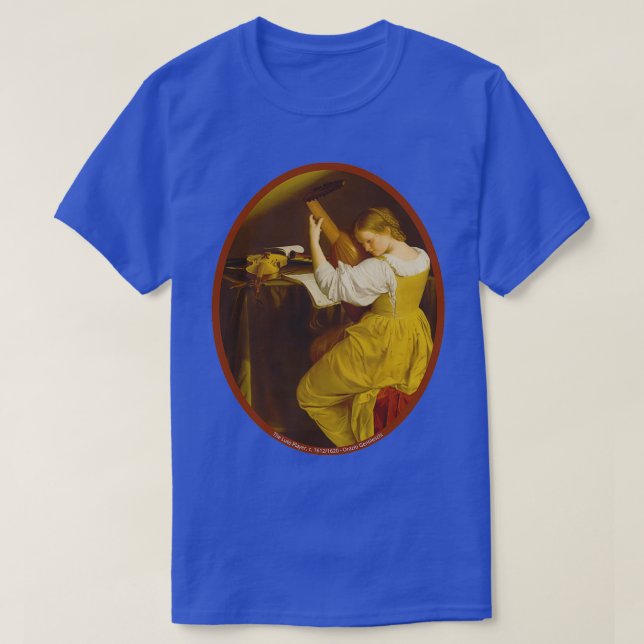 T-shirt Lute Playerc 16121620 Orazio (Design devant)