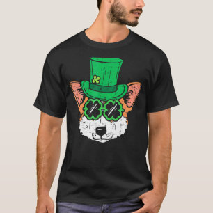 T-shirt Lutin Corgi Lunettes St Patrick Jour Chien