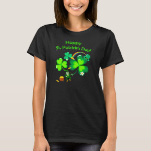 T-shirt Lutin et shamrock
