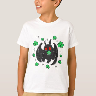 T-shirt Lutin Irlandais Mothman Trèfle Kawaii St Patrick