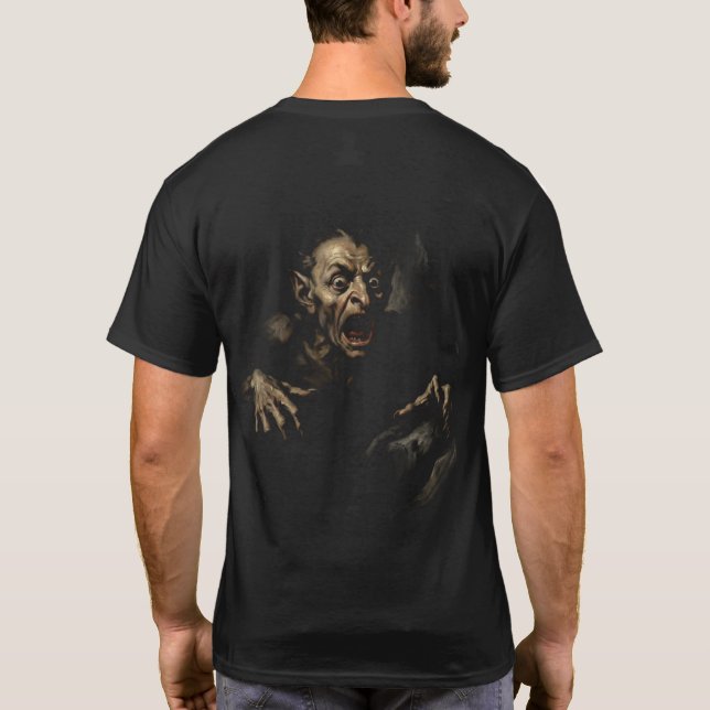 T-shirt Lutin Malicieux : Familier du Folklore Ancien (Dos)