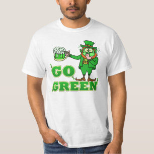 T-shirt Lutin potable drôle de "devenez écolo"
