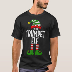 T-shirt Lutin Trompette Instrument de Musique de Noël Corr