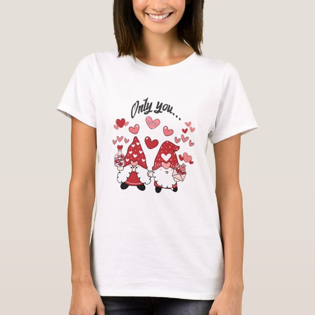 T-shirt Lutins amoureux Only You 2 message d’amour  (Devant)