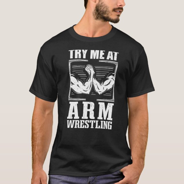 T-shirt Lutte à la main Lutte contre les bras Lutte contre (Devant)