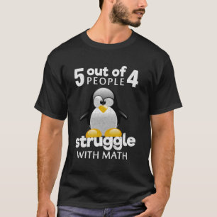 T-shirt Lutte Avec Math Funny Mathématiques Penguin Lover